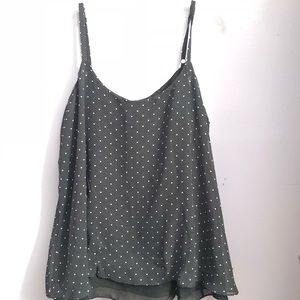 Torrid black and white stars cami